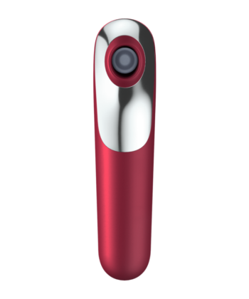 SATISFYER - VIBRADOR E SUCCIONADOR DUAL LOVE COM AR PULSADO VERMELHO - Image 4