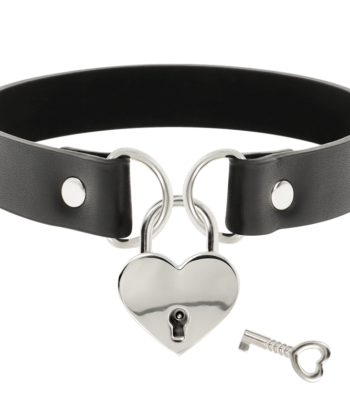 Visão alternativa de COQUETTE CHIC DESIRE - COLLAR CUERO VEGANO ACCESORIO CORAZÓN CON LLAVE