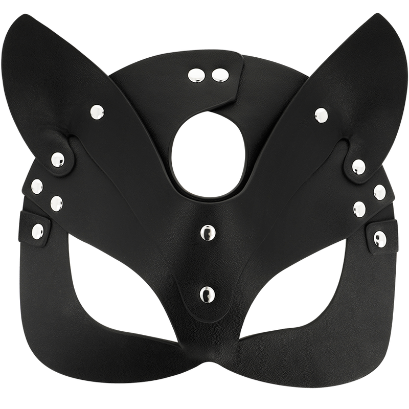 COQUETTE CHIC DESIRE – MÁSCARA DE GATO EM COURO VEGANO PRETA - Imagem 5