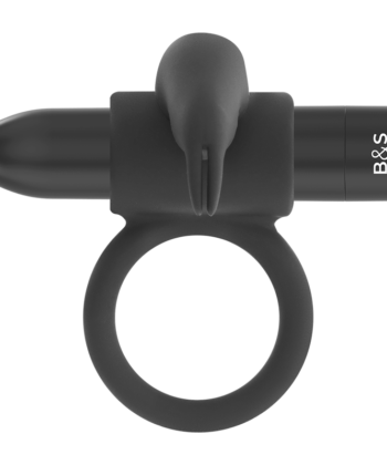 BLACK&SILVER - BURTON RING 10 MODOS DE VIBRAÇÃO PRETO