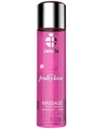 SWEDE - FRUITY LOVE ÓLEO DE MASSAGEM EFEITO DE AQUECIMENTO TORANJA ROSA COM MANGA 60 ML