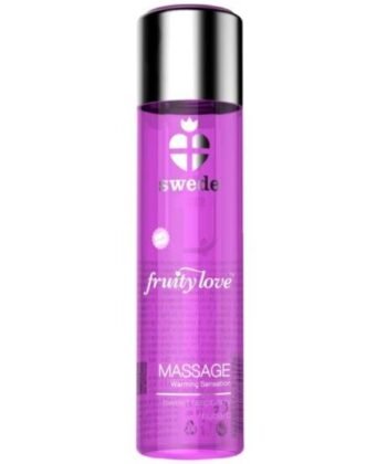 SWEDE - FRUITY LOVE EFEITO DE AQUECIMENTO ÓLEO DE MASSAGEM ROSA FRAMBOESA E RUIBARBO 60 ML