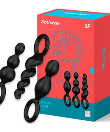 Alternative view of SATISFYER - CONJUNTO DE PLUGS ANAIS 3 PCS PRETO