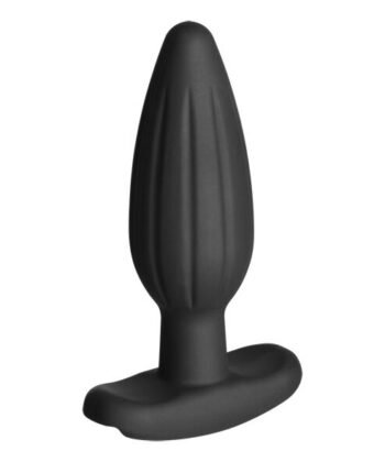 ELECTRASTIM - PLUG ANAL DE SILICONE PRETO ROCKER MÉDIO - Imagem 3