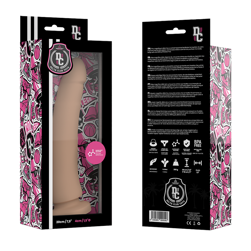 DELTA CLUB - TOYS DILDO MÉDICO NATURAL SILICONE 20 CM -O- 4 CM - Imagem 3