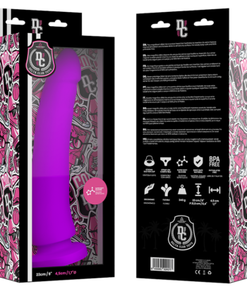 DELTA CLUB TOYS – DILDO EM SILICONE MÉDICO 23 CM LILÁS - Imagem 5