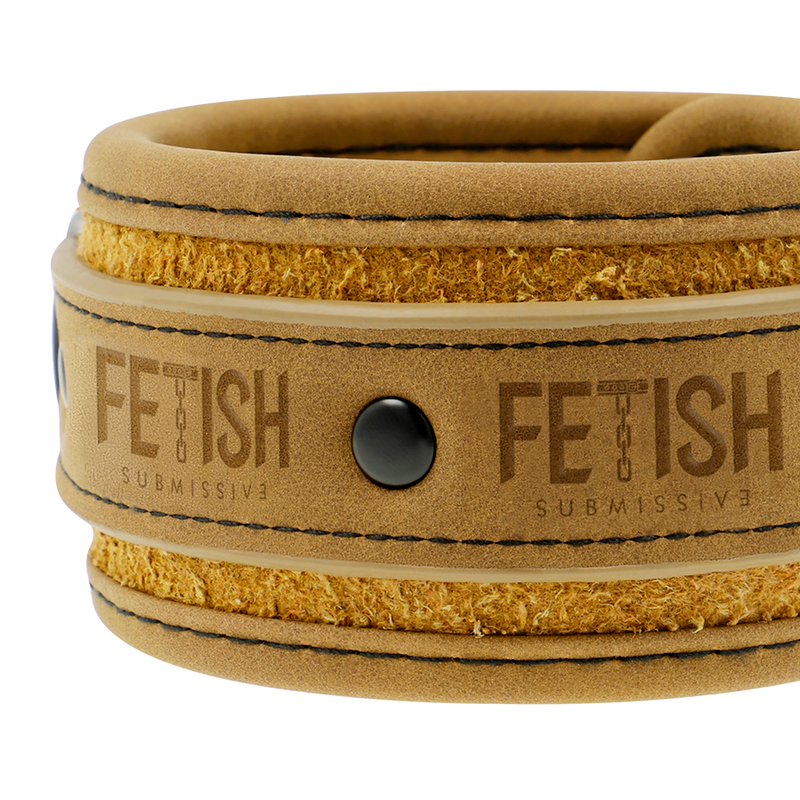 FETISH SUBMISSIVE ORIGIN - PUNHOS DE TORNOZELO DE COURO VEGANO COM FORRO DE NEOPRENE - Imagem 3
