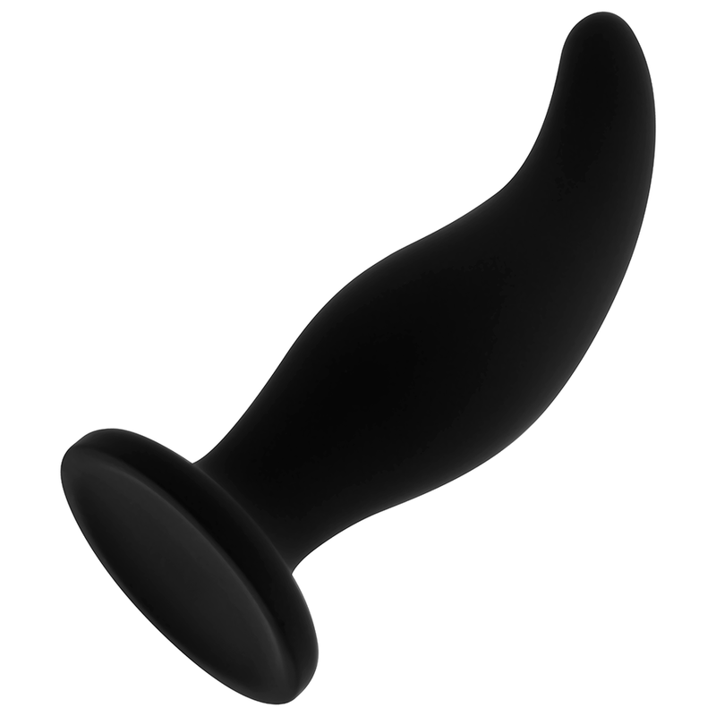OHMAMA - PLUG ANAL CURVO DE SILICONE PONTO P 12 CM - Imagem 3