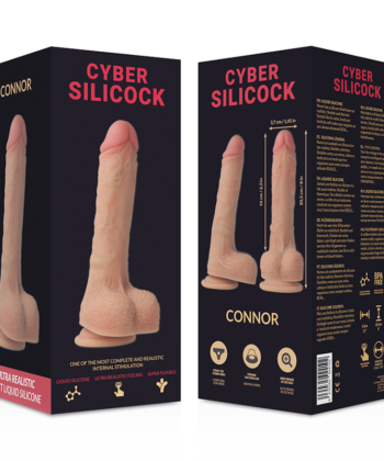 Visão alternativa de CYBER SILICOCK - STRAP-ON CONNOR SILICONE LÍQUIDO COM 3 ANÉIS GRTIS 20.5 CM -O- 3.7 CM