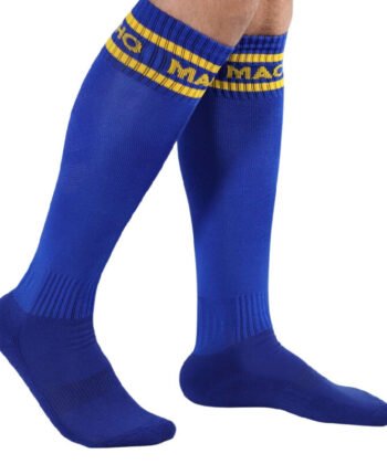 MACHO – MEIAS ALTAS AZUIS PARA HOMEM – TAMANHO ÚNICO
