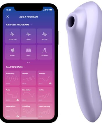 SATISFYER - VIBRADOR DE PULSO DE AR DUAL PLEASURE MALVA