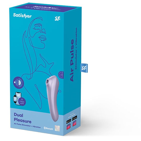 SATISFYER - VIBRADOR DE PULSO DE AR DUAL PLEASURE MALVA - Image 4