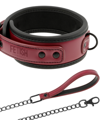 FETISH SUBMISSIVE DARK ROOM - COLAR DE CORRENTE COM FORRO DE NEOPRENE