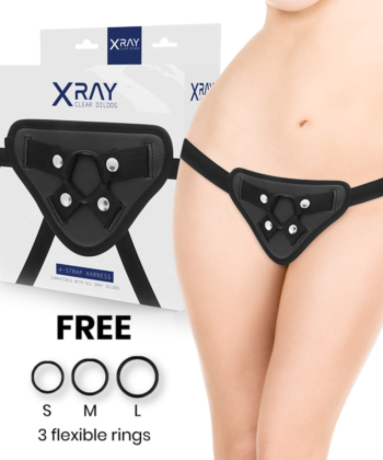 X RAY - ARNÊS COM ANÉIS DE SILICONE