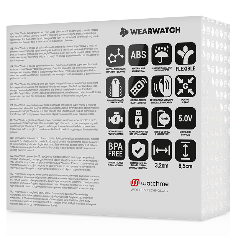 WEARWATCH - VIBRADOR DE TECNOLOGIA DUAL WATCHME INDIGO / JET - Image 2