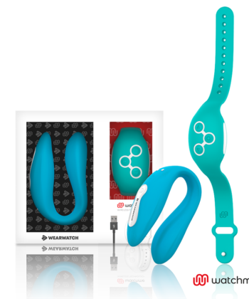 WEARWATCH - VIBRADOR WATCHME DE TECNOLOGIA DUPLA INDIGO/ÁGUA DO MAR