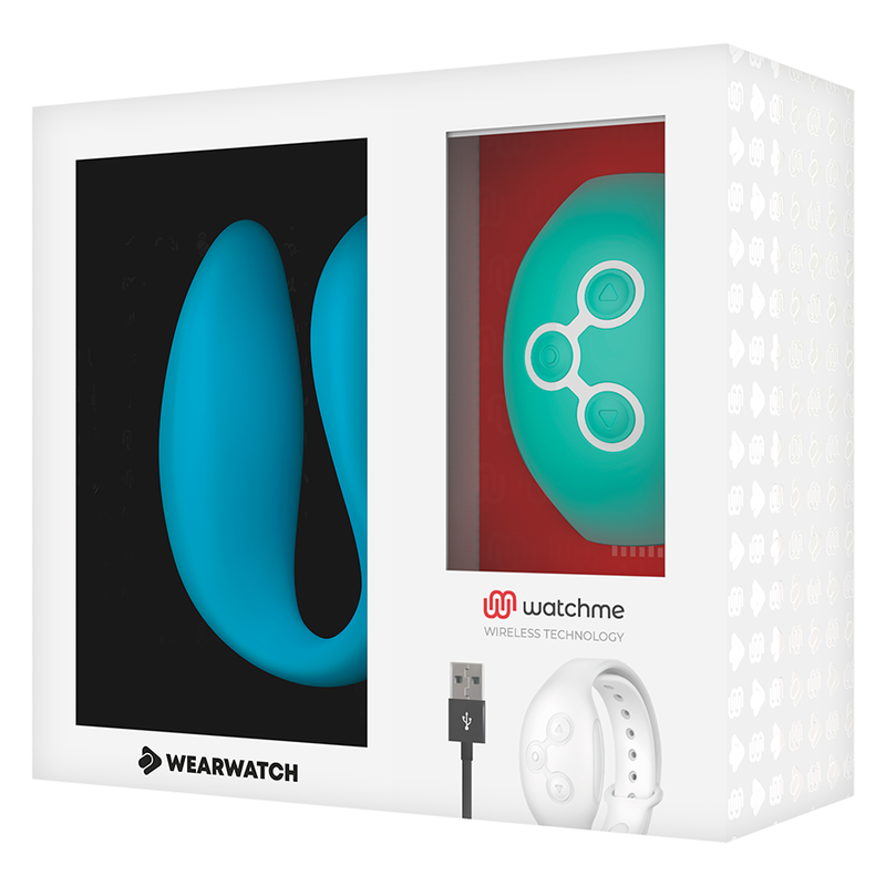 WEARWATCH - VIBRADOR WATCHME DE TECNOLOGIA DUPLA INDIGO/ÁGUA DO MAR - Imagem 2