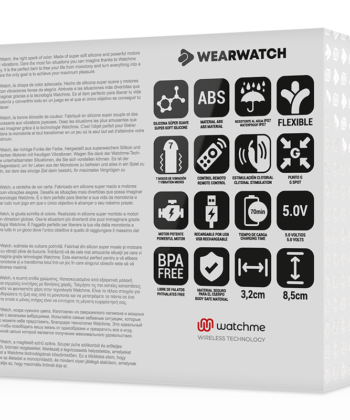 WEARWATCH - VIBRADOR DE TECNOLOGIA DUPLA WATCHME AQUAMARINE / JET