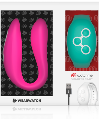 Visão alternativa de WEARWATCH - VIBRADOR WATCHME DE TECNOLOGIA DUPLA FÚCSIA / ÁGUA DO MAR