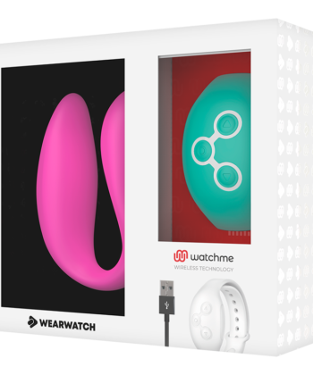 WEARWATCH - VIBRADOR WATCHME DE TECNOLOGIA DUPLA FÚCSIA / ÁGUA DO MAR