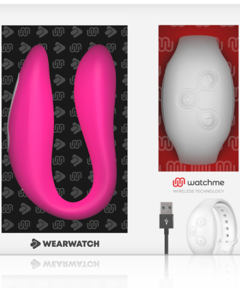 WEARWATCH - VIBRADOR WATCHME DUAL TECHNOLOGY FÚCSIA / NEVE