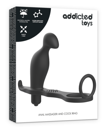 ADDICTED TOYS - PLUG ANAL - COM ANEL DE SILICONE PRETO 12 CM - Imagem 4