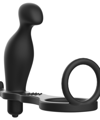 ADDICTED TOYS - PLUG ANAL - COM ANEL DE SILICONE PRETO 12 CM
