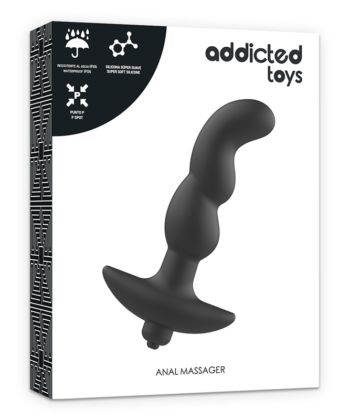 ADDICTED TOYS - MASSAJADOR ANAL COM VIBRAÇÃO PRETO MODELO 2 - Imagem 3