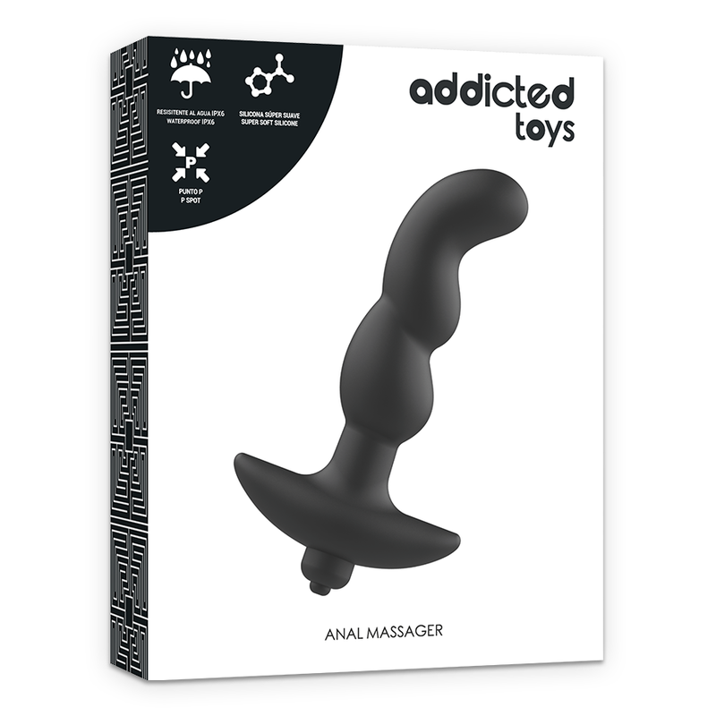 ADDICTED TOYS - MASSAGER ANAL COM VIBRAÇÃO PRETO MODELO 2 - Image 3