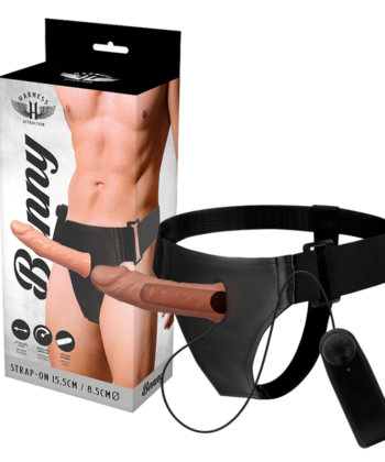 HARNESS ATTRACTION - RNES HOLLOW BENNY COM VIBRADOR 15 CM -O- 4.5 CM