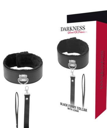 DARKNESS - COLAR FORRO COM CORRENTE DE TITÂNIO