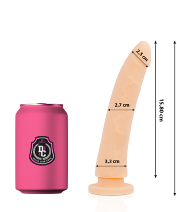 DELTA CLUB - BRINQUEDOS DILDO MÉDICO NATURAL SILICONE 17 CM -O- 3 CM