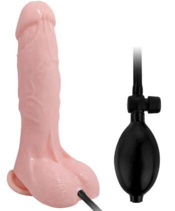 BAILE - DILDO REALISTA INFLÁVEL COM VENTOSA 15 CM