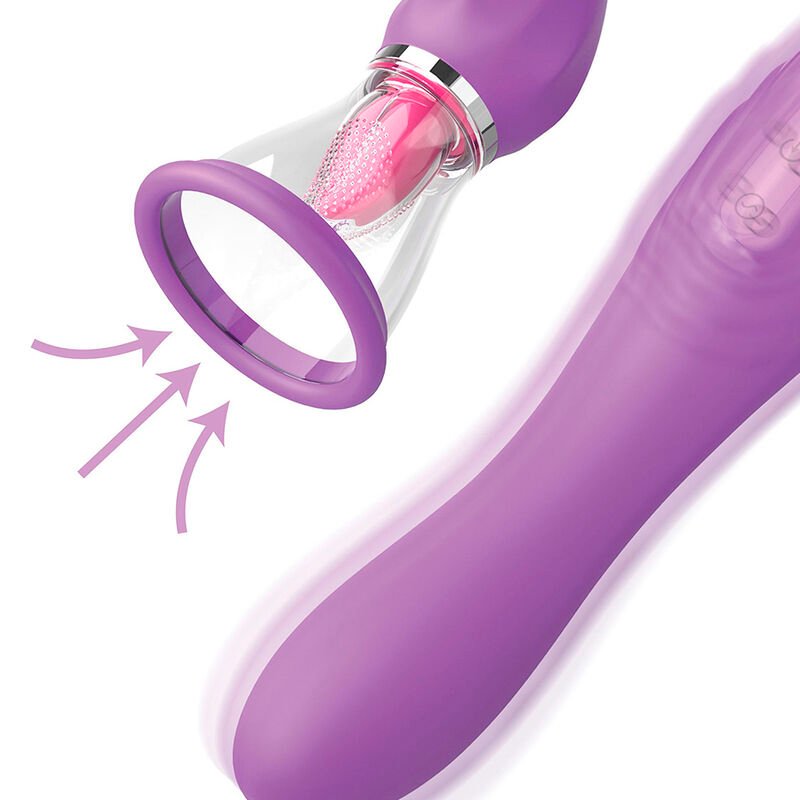 FANTASY FOR HER - MANGUEIRA DE SUCÇÃO MAX PLEASURE COM LÍNGUA ESTIMULANTE ROXA - Imagem 3
