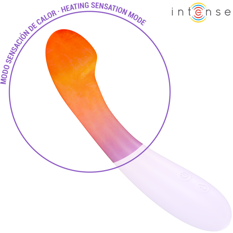 INTENSE - VIBRADOR BECKY 19 CM AQUECÍVEL 7 VIBRAÇÕES ROXO - Image 3
