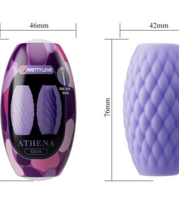 PRETTY LOVE - MASTURBADOR MASCULINO SILICONE ATHENA EROS ROXO - Image 5