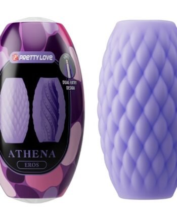 PRETTY LOVE - MASTURBADOR MASCULINO SILICONE ATHENA EROS ROXO