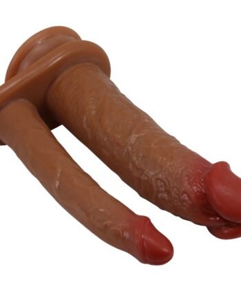 Alternative view of PRETTY LOVE - HULBERT DUPLO REALISTA DILDO COM VIBRAÇÃO MULATO