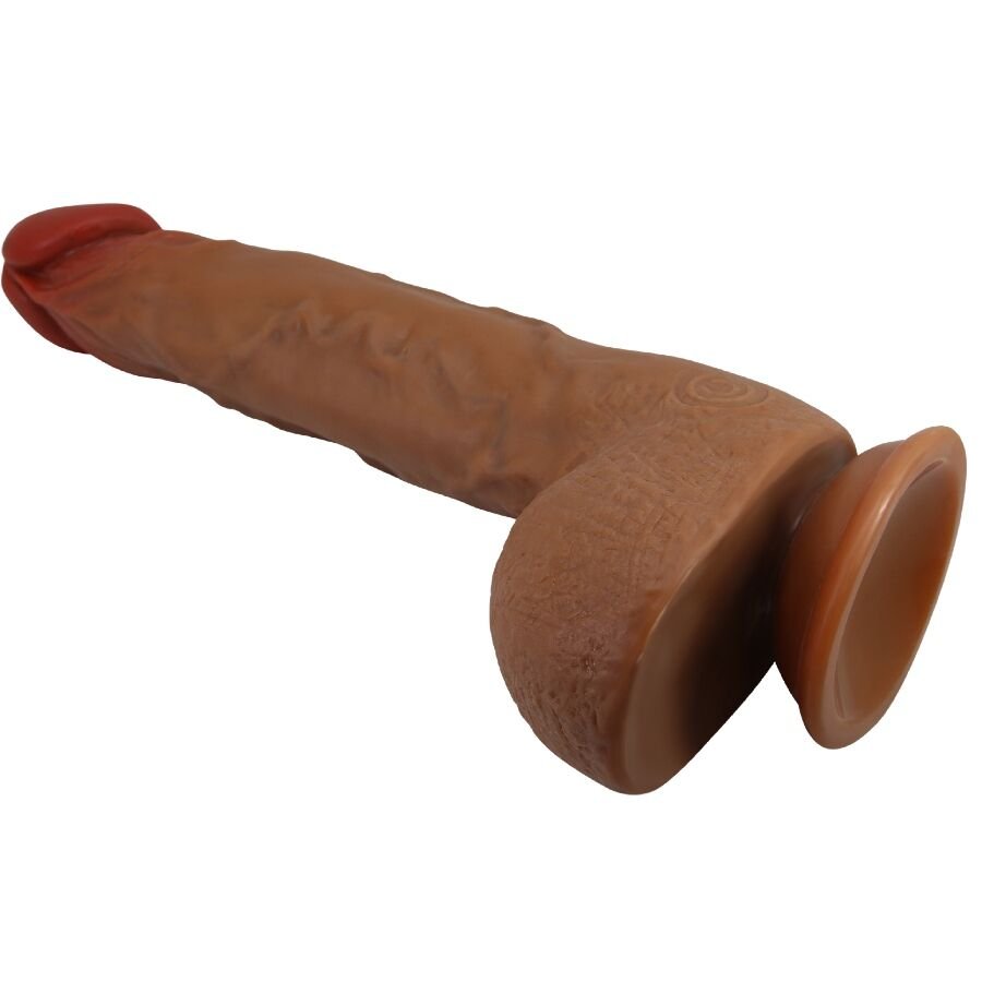 BAILE - BEAUTIFUL WILKS VIBRADOR REALÍSTICO 5 AJUSTES 25 CM MULATO - Imagem 5