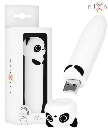 INTENSO - POH PANDA VIBRATING BULLET USB RECARREGÁVEL 10 X 2,2 CM
