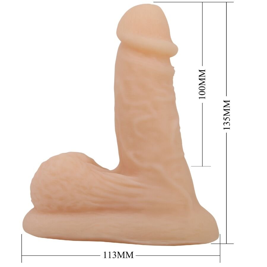 PRETTY LOVE - WILDON DILDO ULTRA REALISTA E ELÁSTICO 10 CM NATURAL - Image 4