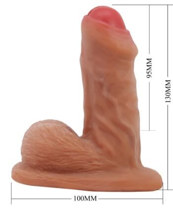 Alternative view of PRETTY LOVE - WARNELL DILDO ULTRA REALISTA E ELÁSTICO 9,5 CM MULATO