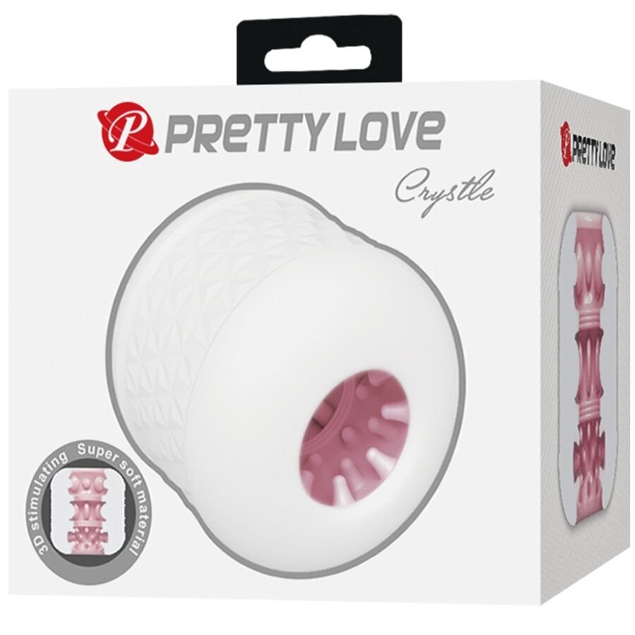 PRETTY LOVE - MASTURBADOR MASCULINO CRYSTLE BRANCO - Imagem 5