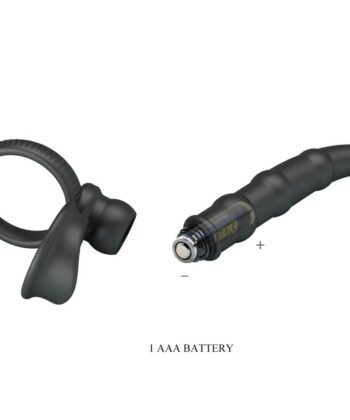 Visão alternativa de PRETTY LOVE - ANEL VIBRATÓRIO PARA PÊNIS TATUM COM PLUG 10 VIBRAÇÕES PRETO