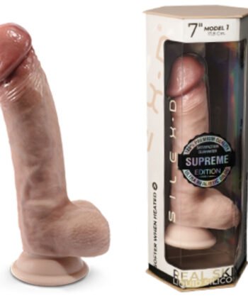 Visão alternativa de SILEXD - PÊNIS REALÍSTICO DE SILICONE TERMORATIVO PREMIUM 17,8 CM