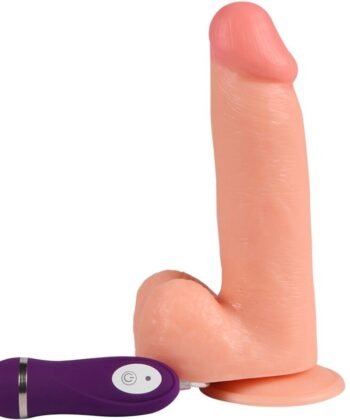 SHEQU - DILDO VIBRATÓRIO FANTASMA COM CONTROLE REMOTO 20 CM