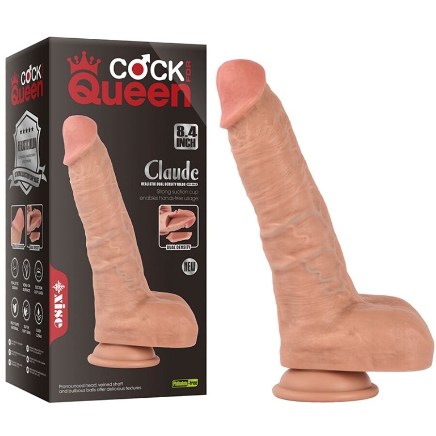 XISE - CLAUDE DILDO REALISTA DE DUPLA DENSIDADE 16,5 CM - Image 4