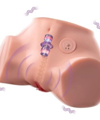 XISE - FENNIE SHAKING MASTURBADOR REALISTA COM VIBRAÇÃO PARA VAGINA E ÂNUS EM MÚLTIPLAS POSIÇÕES