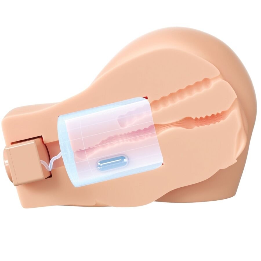 PDX ELITE - MASTURBADOR VIBRATÓRIO REALISTA DE VAGINA E ÂNUS BACK THAT ASS UP - Image 2