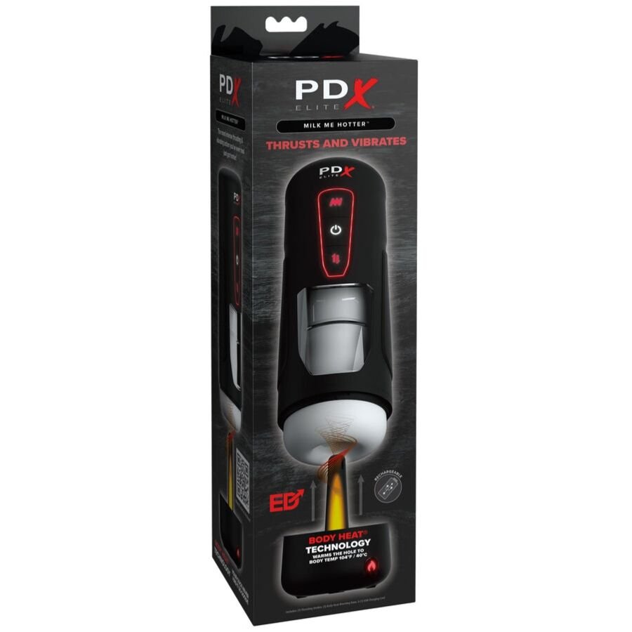 PDX ELITE - MASTURBADOR AUTOMÁTICO MILK ME HOTTER COM VIBRAÇÃO DE EFEITO DE CALOR E IMPULSÃO - Image 2